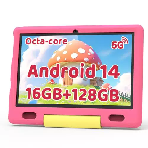 Ainmel Kinder Tablet 10 Zoll Octa-Core Android 14 mit 16GB+128GB und Kindersicherung