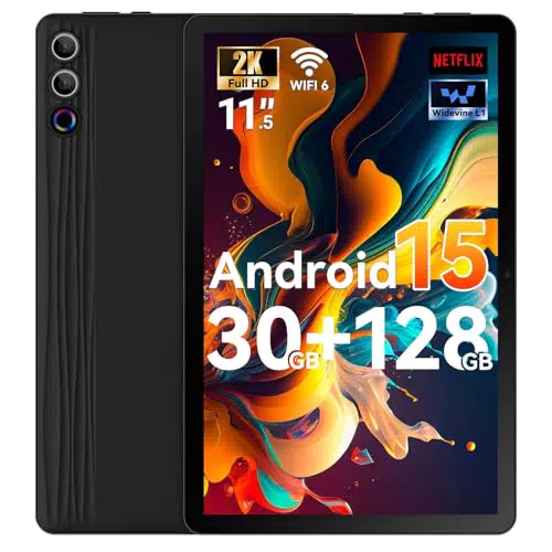 Ainmel 11,5 Zoll Android Tablet, 2000*1200 FHD, 30GB RAM, 1TB TF, 8400mAh, WiFi 6