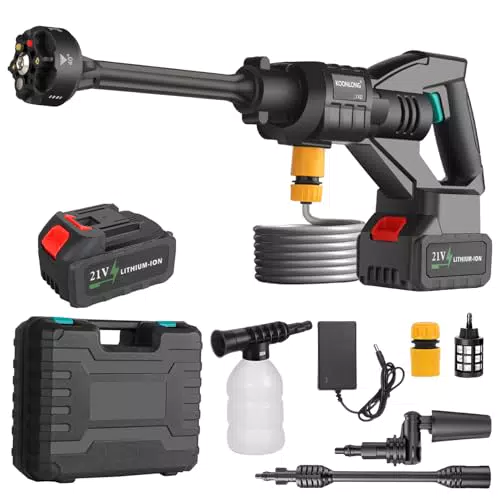 Makita Akku Hochdruckreiniger mit 6-in-1 Düse und 4000 mAh Akku