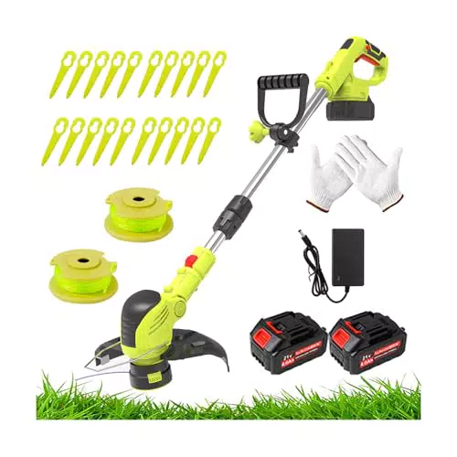 Gardena Akku-Rasentrimmer mit Ladegerät und Schutz für präzises Rasenkanten Schneiden