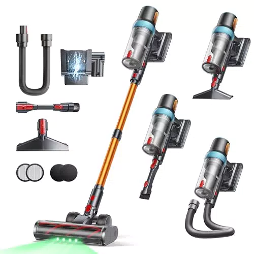Hoover Akku Staubsauger mit 600W, kabellos, Anti-Tangle-Bürste, 65 Minuten Laufzeit