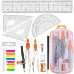 Akuoly Geometriezirkel Set – Schulzirkel für Mathematik und Geometrie