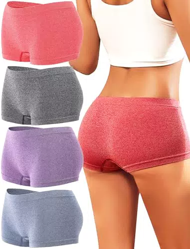 ALL OF ME Hohe Taille Boyshorts Damen Hipster Unterwäsche für Frauen
