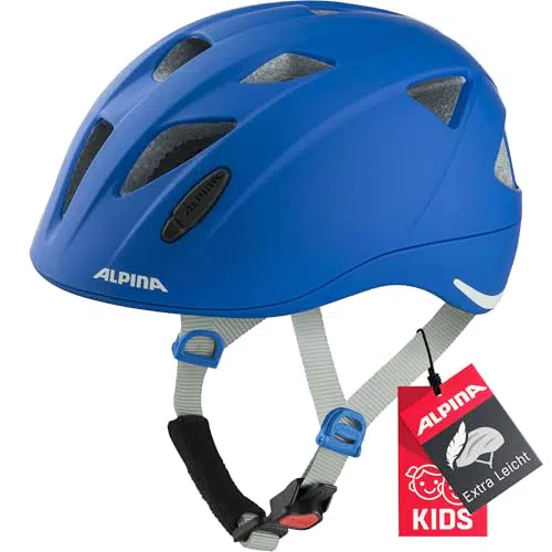 ALPINA XIMO L.E. - Leichter, Sicherer & Bruchfester Fahrradhelm Mit Optionalen LED-Licht Für Kinder