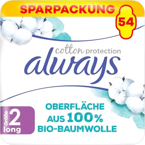 Always Ultra Damenbinden, Cotton Protection Long, ultradünn und super absorbierend