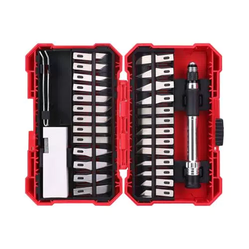 Amazon Basics Präzisionshobbymesser Set aus Holz