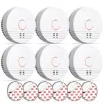 Andyssey Rauchmelder mit Magnethalterung, zertifiziert nach DIN EN14604, 85 dB