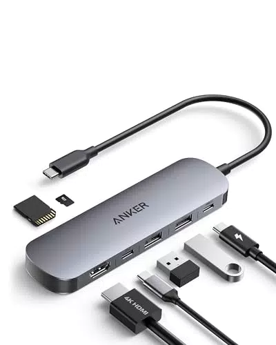 Anker USB-C Hub mit 4K HDMI, 85W Power Delivery und SD/microSD Kartenleser