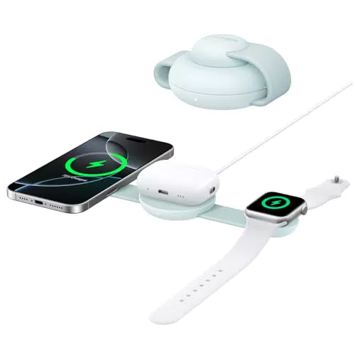 Anker MagGo 3-in-1 Kabellose Ladestation für iPhone 15/16, AirPods, Apple Watch