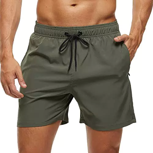 Herren Badehose mit Reißverschlusstasche - Atmungsaktiv & Wasserabweisend