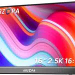 ARZOPA 2.5K Portable Monitor 16 Zoll 2560x1600 HDR USB-C HDMI für Mac und PC