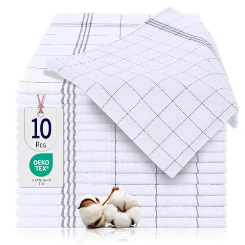 BARBONS Geschirrtücher Set aus 100% Baumwolle - Oeko-TEX zertifiziert - Waschbar bis 90 °C