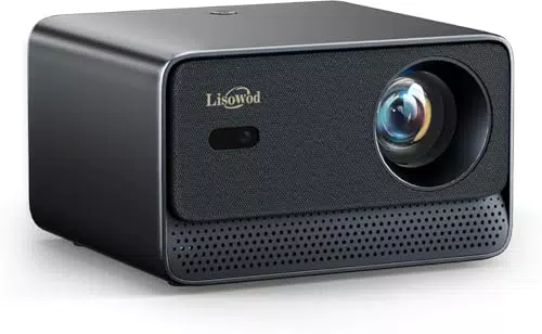 Lisowod Smart Beamer 4K mit WiFi 6, Bluetooth 5.2 und Dolby Audio für Heimkino