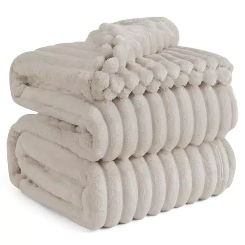 BEDSURE Kuscheldecke Flauschig – Weiche Korddecke für Bett und Couch