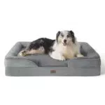 Bedsure orthopädisches Hundebett Ergonomisches Hundesofa - 71x58 cm Hundecouch mit eierförmiger Kistenschaum für kleine Hunde