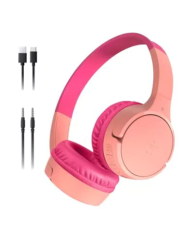 Belkin SoundForm Mini kabellose Kinderkopfhörer mit Mikrofon und Aufklebern