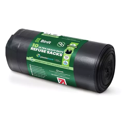 BIN IT ultra robuste Müllsäcke 120L – starke Müllbeutel für Haushalt & Gewerbe