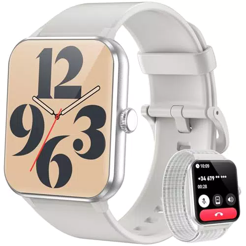 Blackview Smartwatch mit Telefonfunktion, Fitnessuhr mit 100+ Sportmodi & Pulsmonitor