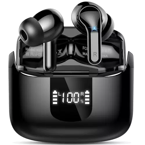 Kabellose Bluetooth 5.4 Kopfhörer mit 3D-Stereo, Noise Cancelling & IPX7 Waterproof