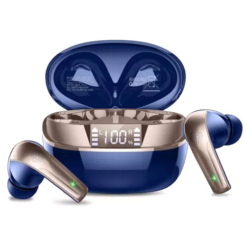 Bluetooth Kopfhörer mit HiFi-Klangqualität, ENC Mikrofon und 47 Std Spielzeit