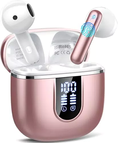 [Markenname] Bluetooth 5.4 In-Ear Kopfhörer mit 4 ENC Mikrofonen, IP7 wasserdicht