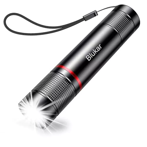 Blukar LED Taschenlampe, 2000 Lumen, aufladbar, wasserdicht, für Outdoor-Aktivitäten