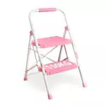 BONTEC Trittleiter Klappbar mit Anti-Rutsch-Pedalen für Zuhause und Garten