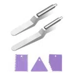 Boolico Edelstahl Winkelpalette – Spatula für Torten und Tortendekoration