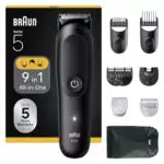 Braun All-in-One Trimmer Set, 9-in-1 Multigroom, Bart- und Haarschneider AIO5540
