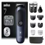Braun Multigroomer 11-in-1, Bart- und Nasenhaartrimmer, AIO7540, wasserdicht