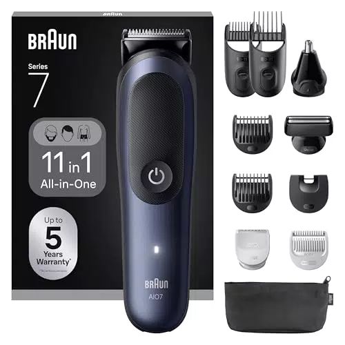 Braun Multigroomer 11-in-1, Bart- und Nasenhaartrimmer, AIO7540, wasserdicht