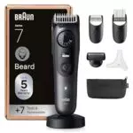 Braun Barttrimmer Series 7 BT7525 - Kabelloser Bartschneider mit 40 Längen und Wasserdicht