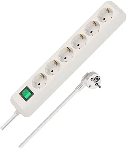 Brennenstuhl Eco-Line, Steckdosenleiste 6-fach lichtgrau