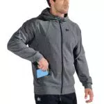 BROKIG Herren Zip Hoodie aus Baumwolle – Fitness Laufjacke mit Reißverschluss