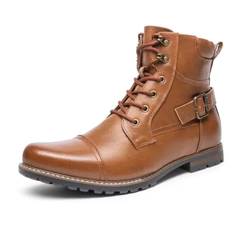 Bruno Marc PHILLY-3 Motorrad Stiefel für Herren – Schnürstiefel & Biker Boots
