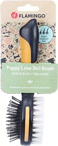 PetSafe Bürste und Stifte mit Flohkamm für Welpen 3in1