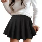 CALIYO Damen Hosenrock - Vielseitiger Mini Skater Rock mit Shorts und Futter