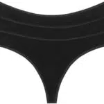 Calvin Klein Damen Strings Ideal Cotton Tangas in Schwarz