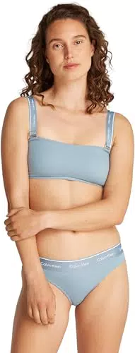 Calvin Klein Damen Bandeau Bikinioberteil Abnehmbare Träger