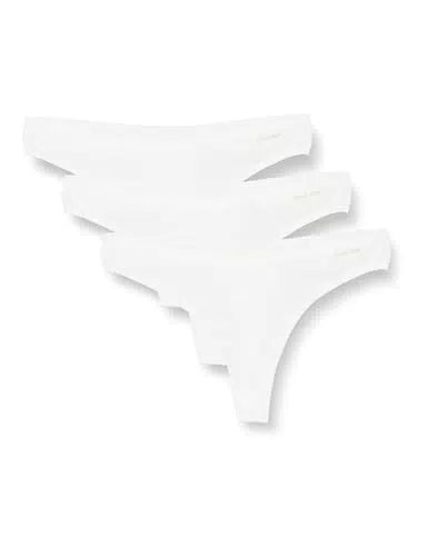 Calvin Klein Damen Strings Ideal Cotton Tangas in Schwarz