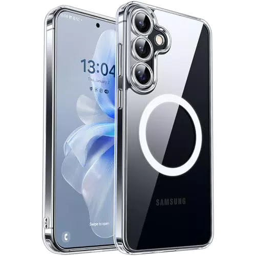 CANSHN Samsung Galaxy S25 Hülle mit Kameraschutz und Magsafe Magnetkraft