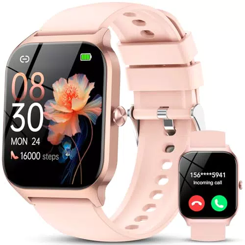 CASCHO Smartwatch, 1.85" HD Fitness Tracker, Bluetooth, IP68 Wasserdicht
