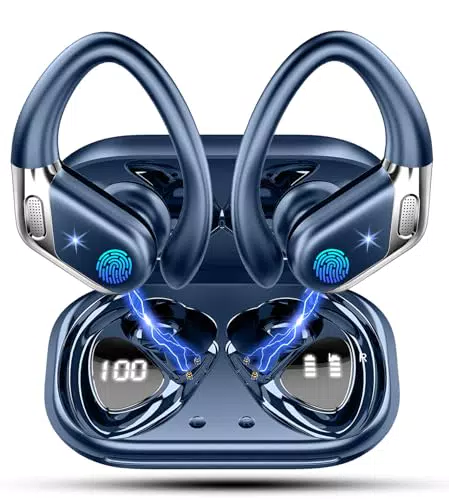 chalvh Bluetooth Sport-Kopfhörer mit HiFi Stereo, Geräuschunterdrückung & wasserdicht