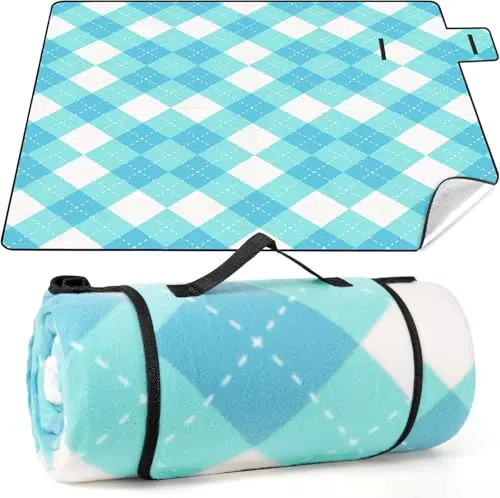 CIRULLI Picknickdecke faltbar mit wasserdichter Unterseite für Camping & Strand