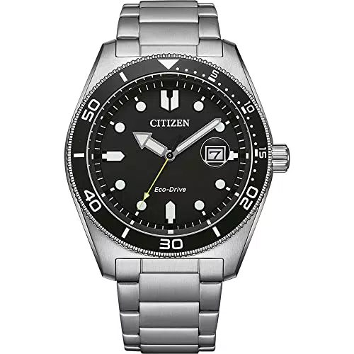 Citizen Herren Analog Quarz Uhr Edelstahl Armband AW1760-81E