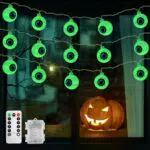CNMTCCO Halloween Deko Outdoor mit Fernbedienung – 8 Modi Lichterketten 5M