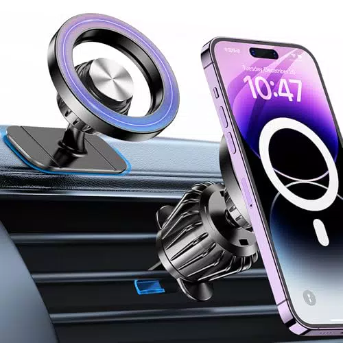 Coolpow Magsafe Auto Handyhalterung, 360° drehbar, magnetische Lüftungshalterung