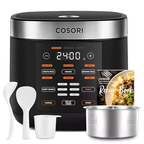 COSORI Reiskocher Multikocher mit 17 Programmen und Fuzzy-Logik, inkl. Rezeptbuch