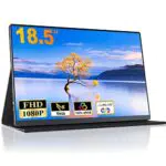 CUIUIC Tragbarer Gaming Monitor 18,5 Zoll Full HD IPS Bildschirm mit HDMI und USB-C