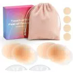 daidora 2 Paar Nippelpads Nipple Cover Wasserfeste & Unsichtbare Wiederverwendbar